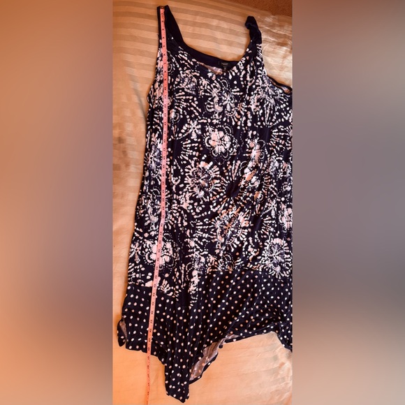 Simply Vera Vera Wang Navy and White Women's Dress/Coverup/Sleep - Picture 4 of 8